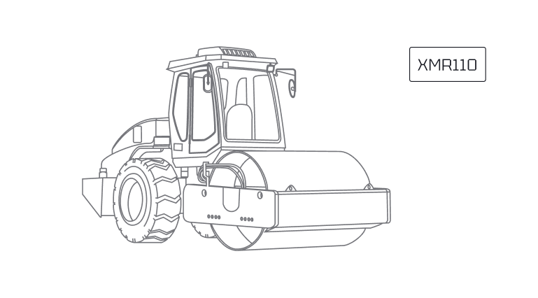 Двухвальцовый каток XCMG XMR110